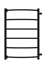 Водяной полотенцесушитель Indigo Arc 39,4*70 боковое подключение 60 черный муар