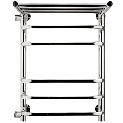 Водяной полотенцесушитель Indigo Brace 45,7*60 L боковое подключение 50 с полкой серебристый