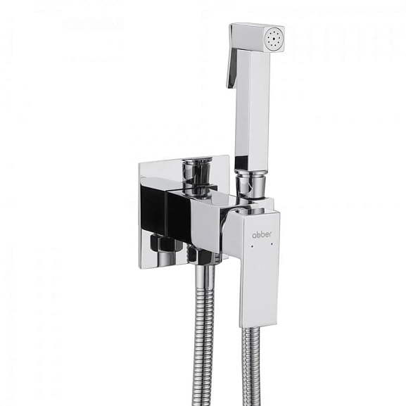 Гигиенический душ со смесителем ABBER Daheim AF8226 скрытый монтаж хром