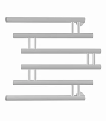 Водяной полотенцесушитель Indigo Фокстрот Zip 50*50 белый матовый