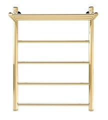 Водяной полотенцесушитель Indigo Line 50*70 золото с полкой