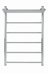 Водяной полотенцесушитель Indigo Line 50*80 серебристый с полкой