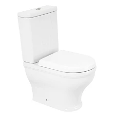 Унитаз-компакт Cezares Giubileo CZR-165-CPR безободковый с крышкой-сиденьем микролифт