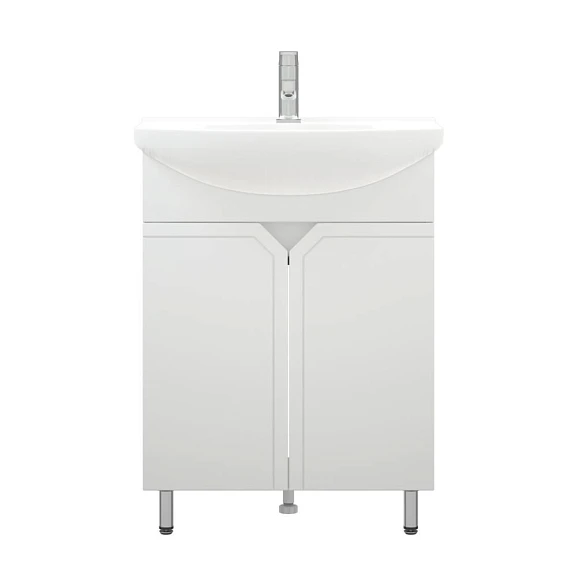 Тумба под раковину Corozo Сириус 65 белый глянец