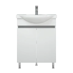 Тумба под раковину Corozo Джуно 55 New белый глянец