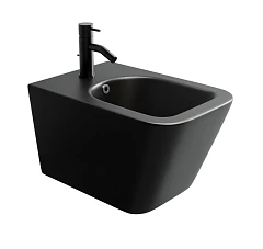 Подвесное биде Ceramicanova Metric CN3008MB 34,5*51 черное матовое