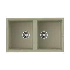 Кухонная мойка Omoikiri Tedori 86*51 гранитная крошка ваниль двойная
