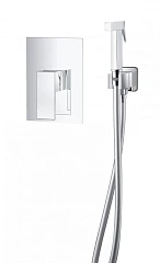 Гигиенический душ со смесителем DQ Bayern Liszt DA1515001  скрытый монтаж хром