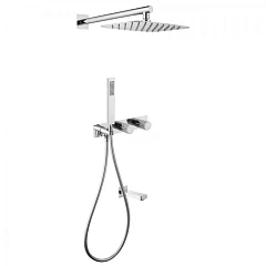 Душевая система ABBER Rund AF8717 скрытого монтажа с изливом, хром