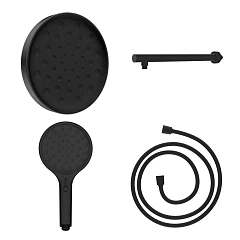 Душевой комплект Vincea Inspire VSHH-3I2AHMB без смесителя скрытый монтаж черный матовый