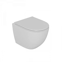 Подвесной унитаз DQ Matrix DT1396516 37*49 безободковый Торнадо с крышкой-сиденьем микролифт белый