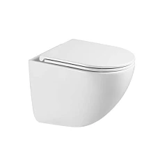 Подвесной унитаз Vincea Bien VT1-51T 36*49,5 с системой смыва Торнадо с крышкой-сиденьем микролифт Slim