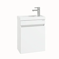 Тумба с раковиной Onika Милтон 45 белый глянец