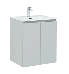 Тумба под раковину Aquanet Алвита New 60 2 дверцы, серый