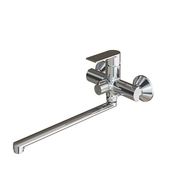 Смеситель Knotlor ErgoFit KN-33 универсальный с душевыми аксессуарами хром