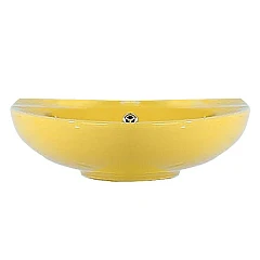 Детская раковина с донным клапаном Comforty 0991Y 42*36 желтая