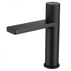 Смеситель ABBER Rund AF8710B для раковины с прогрессивным картриджем черный матовый