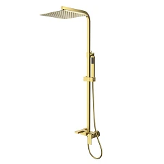 Душевая стойка DQ Bayern Liszt DA1513707A04 с изливом матовое золото