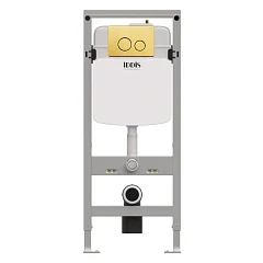 Система инсталляции для унитазов Iddis Profix PRO0000i32 клавиша смыва UNS01GGi77 матовое золото