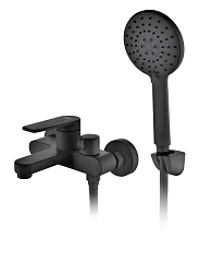 Смеситель DQ Bayern Fürth DA1523205 для ванны и душа черный матовый