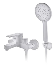 Смеситель DQ Bayern Fürth DA1523208 для ванны и душа белый матовый