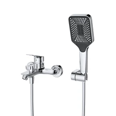 Смеситель BelBagno Due VASM-CRM для ванны и душа с душевыми аксессуарами
