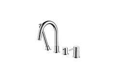 Смеситель на борт ванны Aquatek Европа AQ1348CR на 4 отверстия