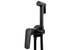 Гигиенический душ со смесителем Вега AQ1019MB скрытый монтаж матовый черный матовый