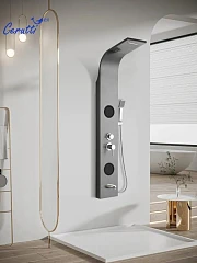 Душевая панель Ceruttispa Twin BS CT9986 хром с изливом