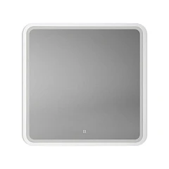 Зеркало Art&Max Genova 80 с подсветкой белое