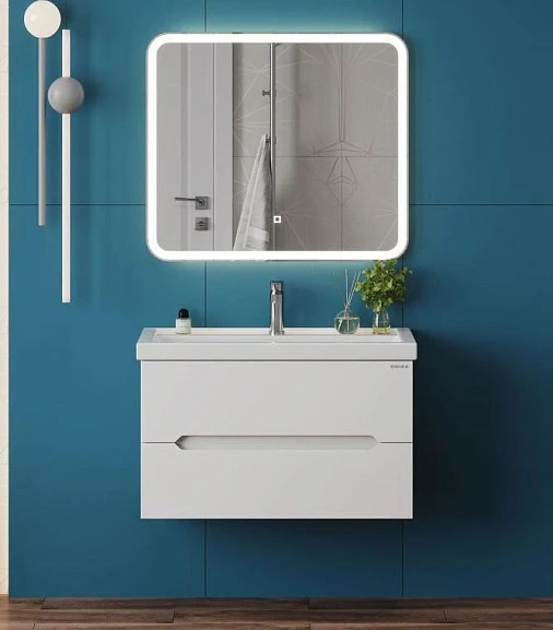 Комплект мебели Onika Айленд 80 белый глянец