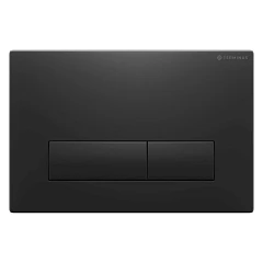 Клавиша смыва Terminus Classic 72K24х16B прямоугольная черная матовая