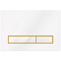 Смывная клавиша KKPol M08 V4 SPP/040/0/K (350/PPB/040-00-06) белый/золото мат./белый