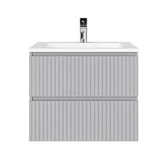 Тумба под раковину Raval Coste 60 подвесная светло-серая