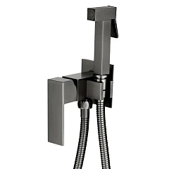 Гигиенический душ со смесителем Boch Mann Resia GR CK-P11GR  скрытый монтаж вороненая сталь