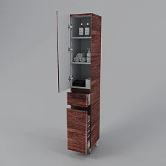 Пенал Style Line Атлантика 35 L с бельевой корзиной старое дерево