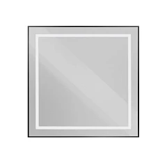 Зеркало BelBagno Kraft SPC-KRAFT-800-800-SENS-NERO 80*80 черное с Led-подсветкой