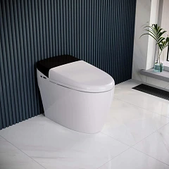 Электронный унитаз RGW SW-31 39*68 безободковый с системой смыва "Торнадо" и крышкой-сиденьем микролифт