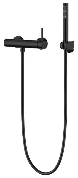 Смеситель Knotlor Eclipse SS-22/BL для душа с душевыми аксессуарами черный матовый