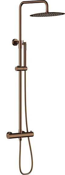 Душевая стойка Knotlor Затмение/Eclipse SS-24/RB с термостатом бронза