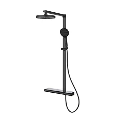 Душевая стойка Vincea Aspire VSFS-4AS1MB с изливом черный матовый