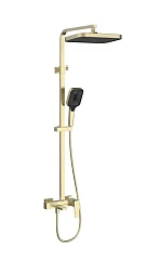 Душевая стойка Vincea Dice VSFS-4C12BG с изливом брашированное золото