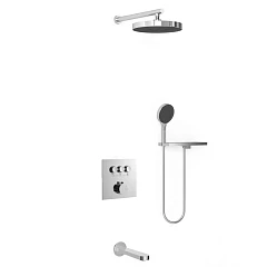 Душевой комплект Vincea Inspire VSFW-431I2RCH с изливом скрытый монтаж хром