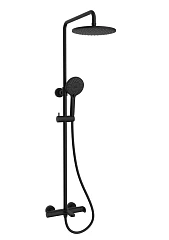 Душевая стойка Vincea Rondo VSFS-1R1MB с изливом черный матовый