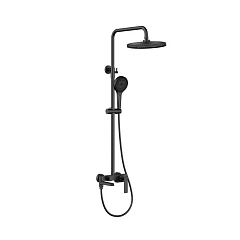 Душевая стойка Vincea VSFS-413MB с изливом черный матовый