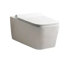 Подвесной унитаз Ceruttispa VIOLA Aria Tornado 36,5*52,5 безободковый с крышкой-сиденьем микролифт Slim