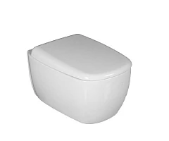 Подвесной унитаз Ceruttispa ROMINA Tornado Aria 34,5*52 безободковый с системой смыва "Торнадо", с крышкой-сиденьем микролифт Slim