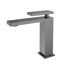 Смеситель Vincea Dice VBF-2DS1GM для раковины вороненая сталь