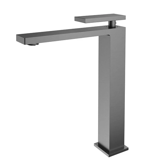 Смеситель Vincea Dice VBF-2DS2GM для раковины вороненая сталь