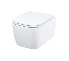 Подвесной унитаз Iddis Bridge BRIRNSEi25 34,5*49 безободковый с крышкой-сиденьем микролифт